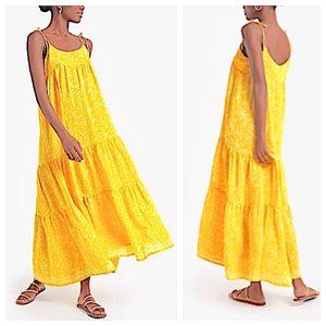 NWT Natalie Martin Silk Melanie Dress in Yellow Print